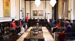 Hatay Valisi Masatlı gençleri makamında kabul etti