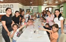 Kepez'de anne ve çocuklar renkli mum atölyesinde buluştu