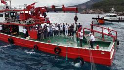 Antalya'da deniz dibinden 500 metre uzunluğunda hayalet ağ çıkarıldı
