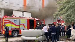 Bursa'da koltuk fabrikasında yangın