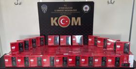 Aydın'da IMEI kayıtsız 100 cep telefonu ele geçirildi