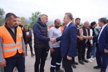 İlkadım Belediye Başkanı Kurnaz, belediye personeliyle bayramlaştı