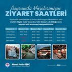 Büyükşehir'in turizm destinasyonları bayramda ziyarete açık