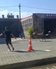 Sahibinin elinden kaçan kurbanlık koç, zor anlar yaşattı