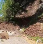Osmaniye´de heyelan yayla yolunu kapattı