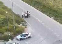 Ankara'da 1 kişinin yaralandığı silahlı kavga kamerada