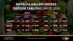 Antalya halleri domates, meyve ve sebze değişimleri