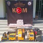 Uşak'ta 20 bin 100 adet kaçak makaron ele geçirildi