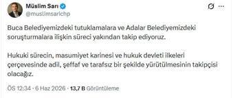 CHP'li Sarı: Buca ve Adalar belediyelerimizdeki süreci yakından takip ediyoruz