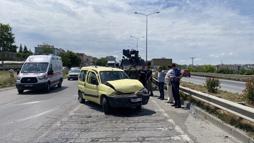 Zırhlı araç ile hafif ticari araç çarpıştı; 1 yaralı