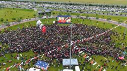 Kayseri’de milli maç heyecanı, dev ekranda yaşandı