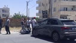 Nusaybin’de otomobil ile çarpışan motosikletin sürücüsü yaralandı