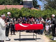 Kıbrıs gazisi, askeri törenle son yolculuğuna uğurlandı