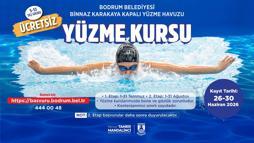 Bodrum'da çocuklara ücretsiz yüzme kursu