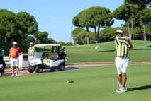 Üç kulübün taraftarı golf sahasında dostluk için buluştu