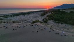 Yeşilçam'ın çölü Patara Kum Tepeleri'nde gün batımı şöleni