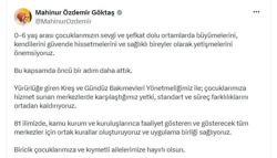 Bakan Göktaş'tan kreş ve gündüz bakımevlerine yönelik yeni düzenlemeye ilişkin paylaşım