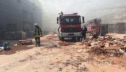 Kütahya’da çömlek üretim fabrikasında yangın