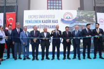 ERÜ'de Kadir Has Merkez Kütüphanesi hizmete açıldı
