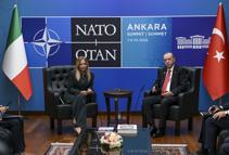 Cumhurbaşkanı Erdoğan, İtalya Başbakanı Meloni ile görüştü