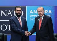 Cumhurbaşkanı Erdoğan, Suriye Cumhurbaşkanı Şara’yı kabul etti