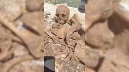 Malatya'da inşaat kazısında insan kemikleri bulundu