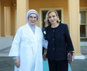 Emine Erdoğan, Lübnan Başbakanı'nın eşi Sahar Selam ile görüştü
