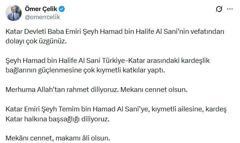 AK Parti’li Çelik'ten eski Katar Emiri Hamed bin Halife Al Sani için taziye mesajı