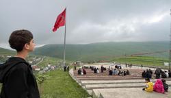 Bulut ve sis, Damal’daki Atatürk silüetini gizledi