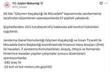 26 ilde 'göçmen kaçakçılığı' operasyonu: 43 tutuklama