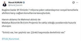 Bakan Kurum: Bugüne kadar 7 milyona yakın vatandaşımızı sosyal konutlarla kavuşturduk