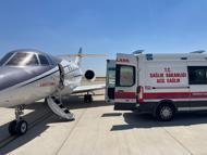 Mardin'de ambulans uçak, Avşin bebek için havalandı