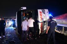 Kırıkkale’de yolcu otobüsü devrildi: 40 yaralı