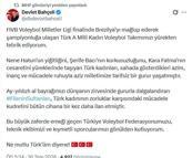 Bahçeli'den, A Milli Kadın Voleybol Takımı'na tebrik