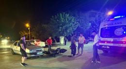Otomobil ile motosiklet çarpıştı: 2 yaralı