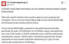 İletişim Başkanlığı'ndan yurt genelindeki orman yangınlarına ilişkin açıklama