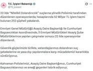 22 ilde 'Nitelikli dolandırıcılık' operasyonu; 253 gözaltı