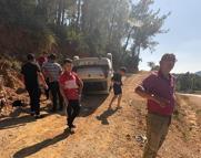 Takla atan otomobilde 6 kişi yaralandı