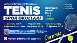 Büyükşehir’in ücretsiz tenis eğitimlerinde yeni dönem