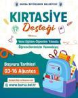 Bursa Büyükşehir Belediyesi’nden öğrencilere kırtasiye desteği