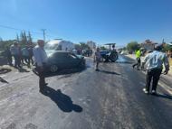 Malatya'da otomobil ile traktör çarpıştı; 3 yaralı