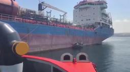 Makine arızası yapan tanker, Yalova Demirleme Sahası'na alındı