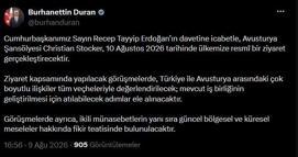 Avusturya Şansölyesi Christian Stocker, Türkiye'ye geliyor