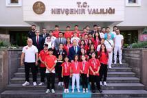 Nevşehirli sporculardan Vali Kök’e ziyaret