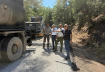 Başkan Topaloğlu asfalt çalışmalarını inceledi