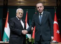 Cumhurbaşkanı Erdoğan, Filistin Devlet Başkanı Abbas'ı resmi törenle karşıladı (2)