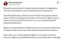 Bakan Şimşek: Ağustos ayının kalanında motorinde ÖTV'yi sıfırlıyoruz