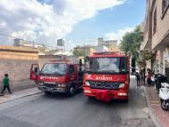 Kilis'te metruk binada yangın
