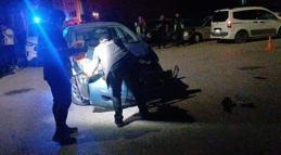 Otomobil ile çarpışan motosikletin sürücüsü ağır yaralandı