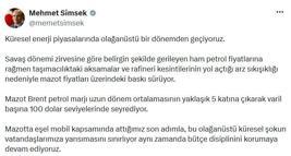 Bakan Şimşek: Bütçe disiplinini korumaya devam ediyoruz